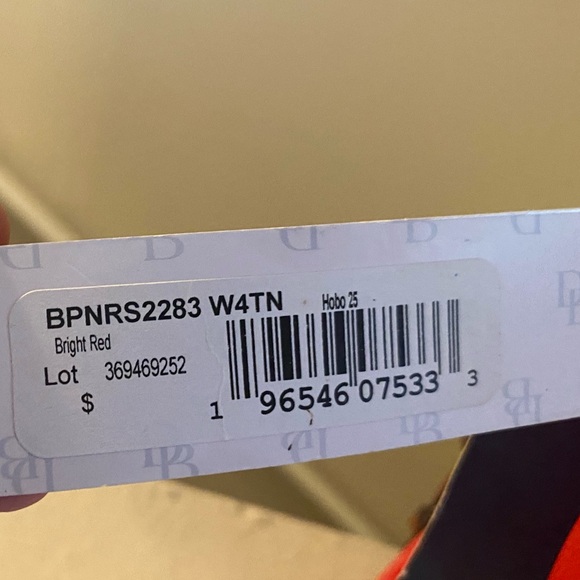 Dooney & Bourke Red Leather Hobo Purse. NWT. Card and Dust Bag Included. - Picture 7 of 7